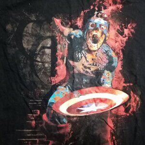 Marvel Mad Engine Captain America Zombie T-Shirt